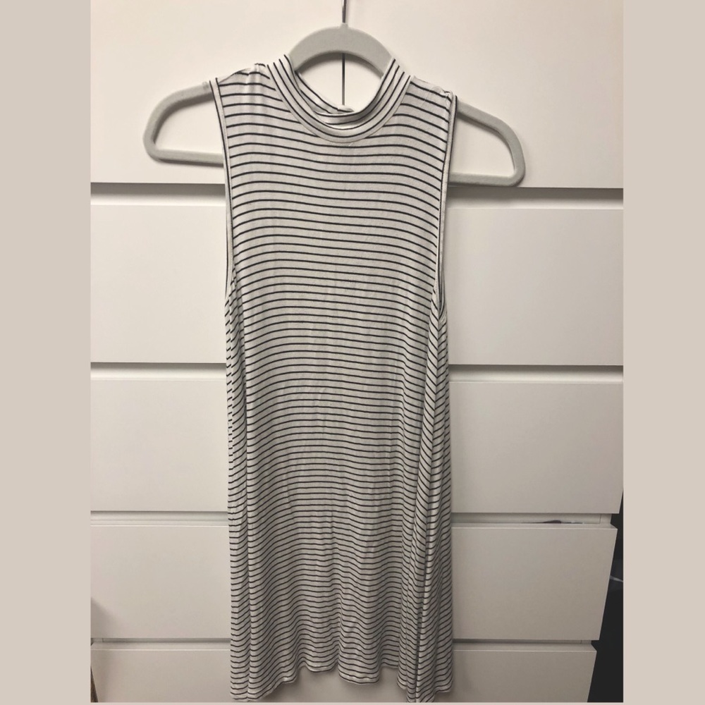 Wet Seal Striped Dress white/black